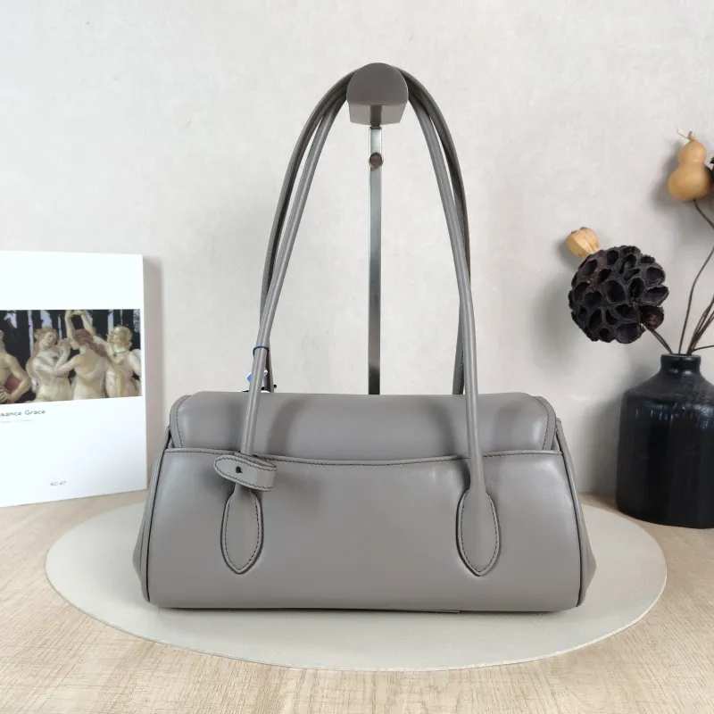Miumiu Shoulder Bag Grey Calfskin One Size 27.5 × 10 × 14 cm — cover view 2 of 5