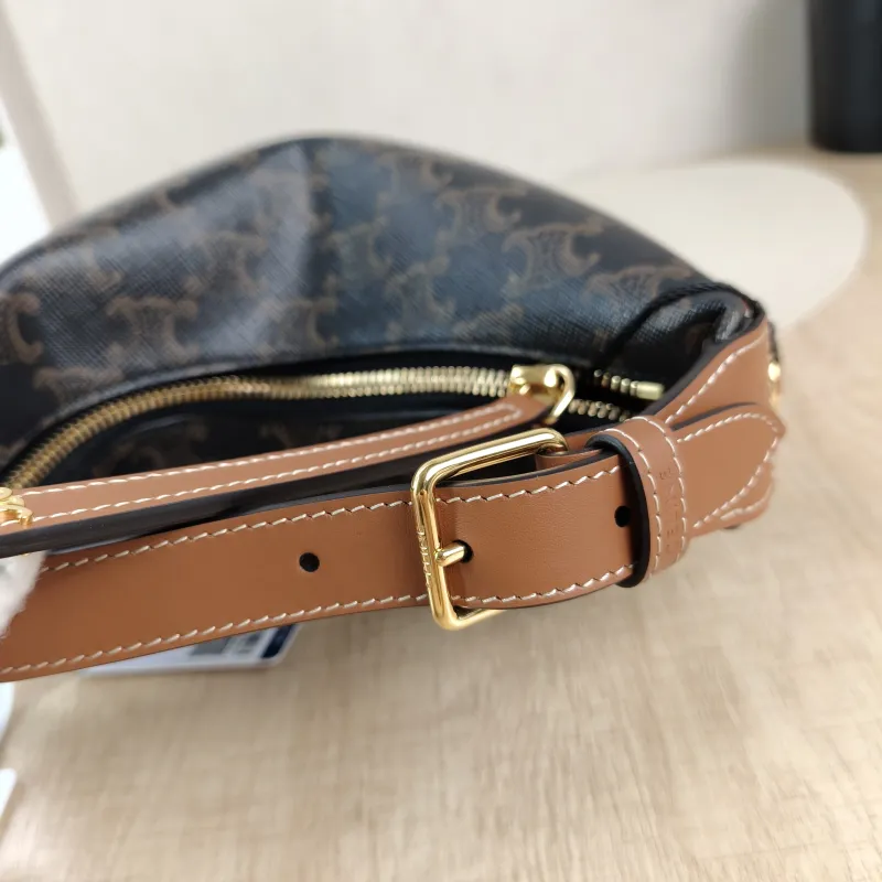 CELINE Crossbody Bag TEEN LULU hobo Monogram PVC Small 21 × 5 × 24 cm — detail view 3 of 12