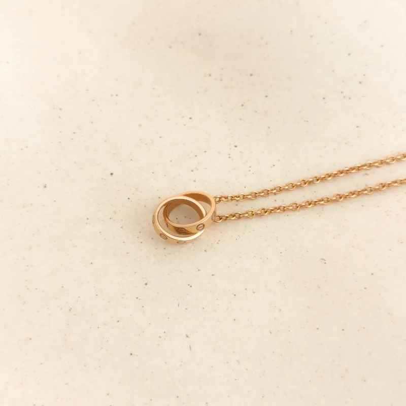 CARTIER Necklace Love Collection Pendant Rose Gold 18KR ose Gold One Size 44cm — cover view 3 of 6