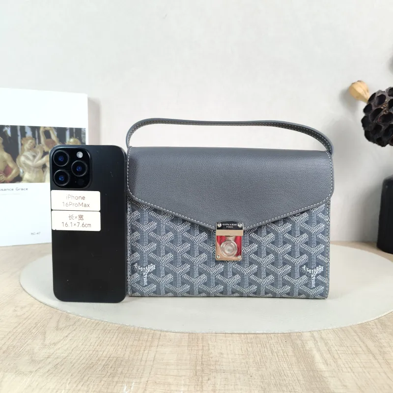 GOYARD Crossbody Bag Chypre Crossbody Bag Grey PVC One Size 21 × 4 × 16 cm — cover view 4 of 6