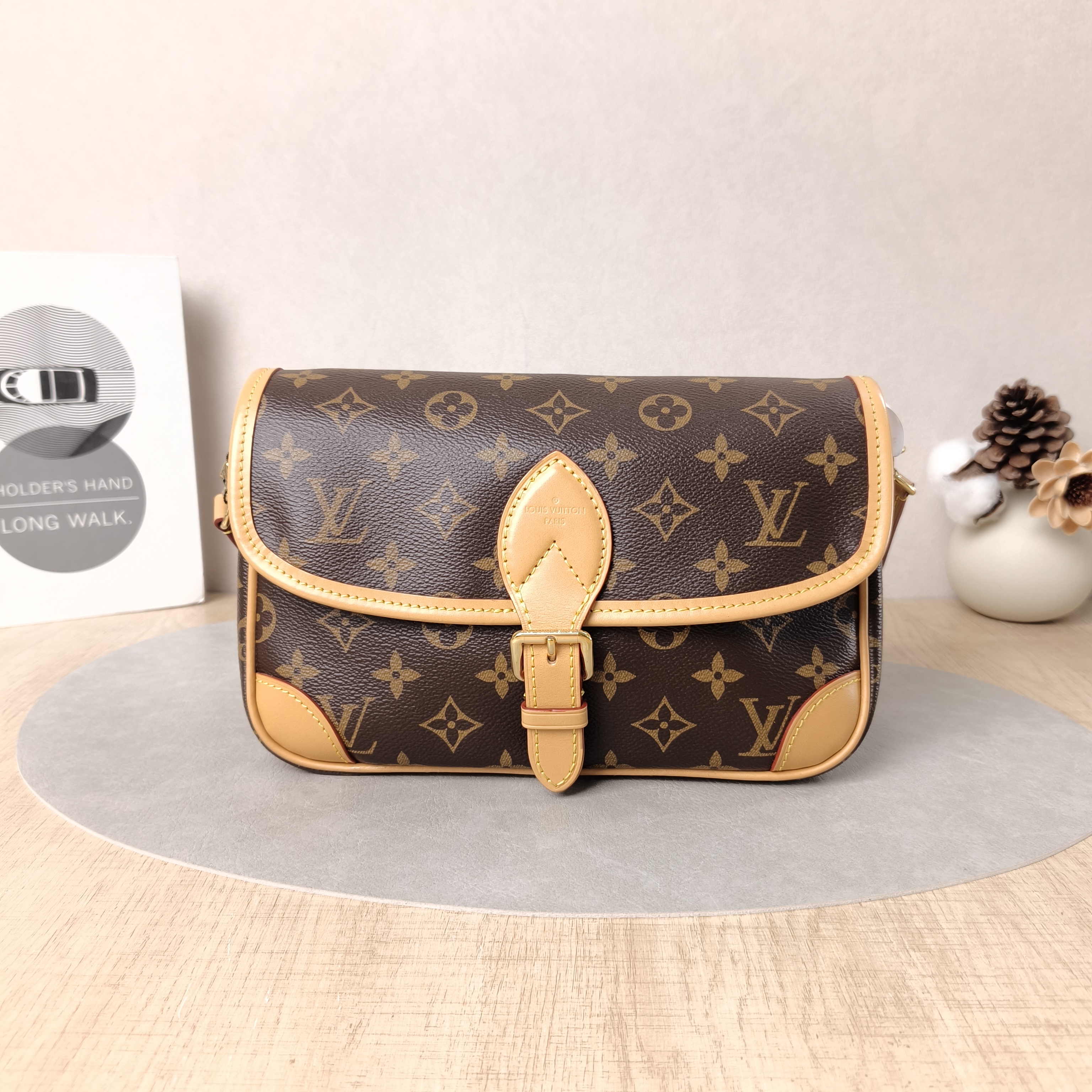 Louis Vuitton Crossbody Bag Diane Baguette Bag Shoulder Strap PVC Small24 × 9 × 15 cm