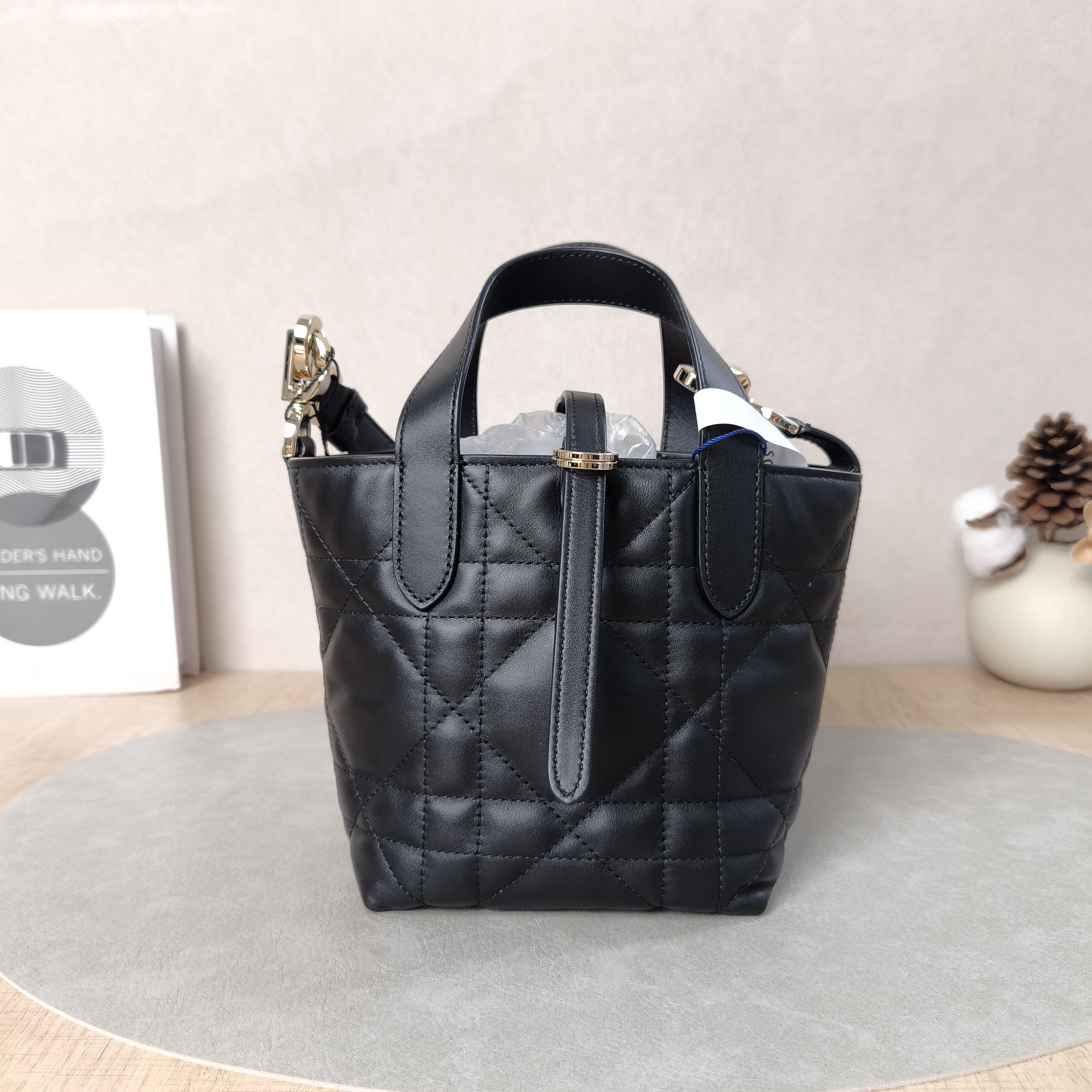 DIOR Shoulder Bag TOUJOURS Edition Black Calfskinmini13 × 12 × 15 cm — cover view 5 of 5