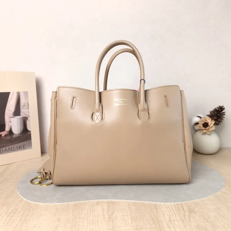 BALENCIAGA Top Handle Bag Bel air Calfskin Small 30 × 12 × 20.5 cm — cover view 3 of 5