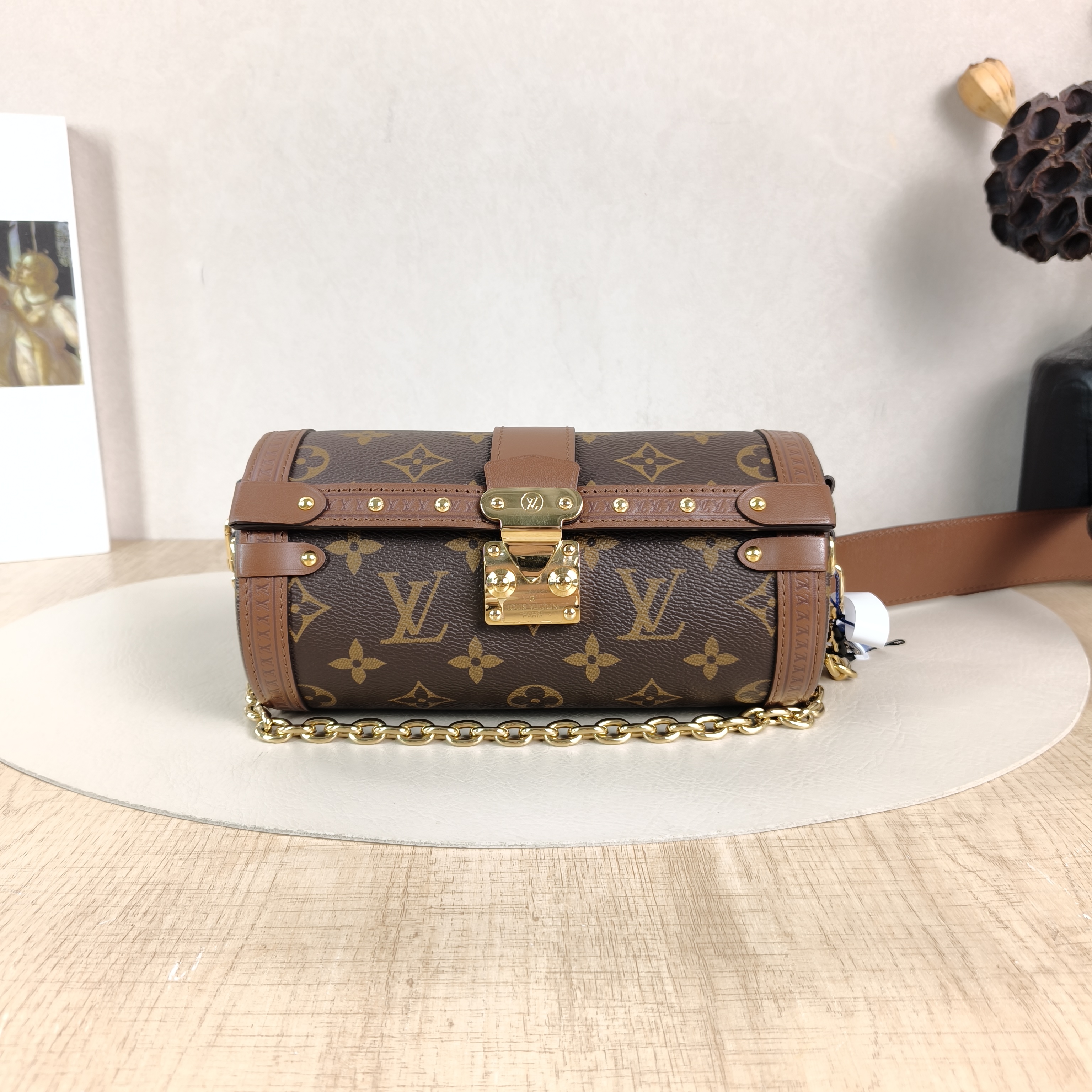 Louis Vuitton Crossbody Bag Papillon Trunk Monogram PVC Small19 × 9 × 9 cm