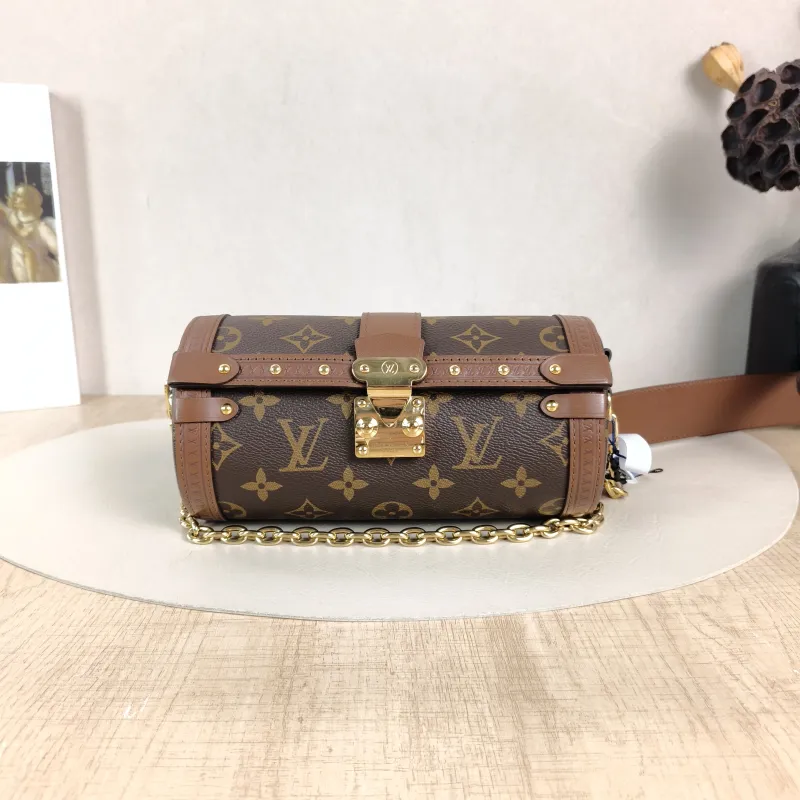 Louis Vuitton Crossbody Bag Papillon Trunk Monogram PVC Small19 × 9 × 9 cm