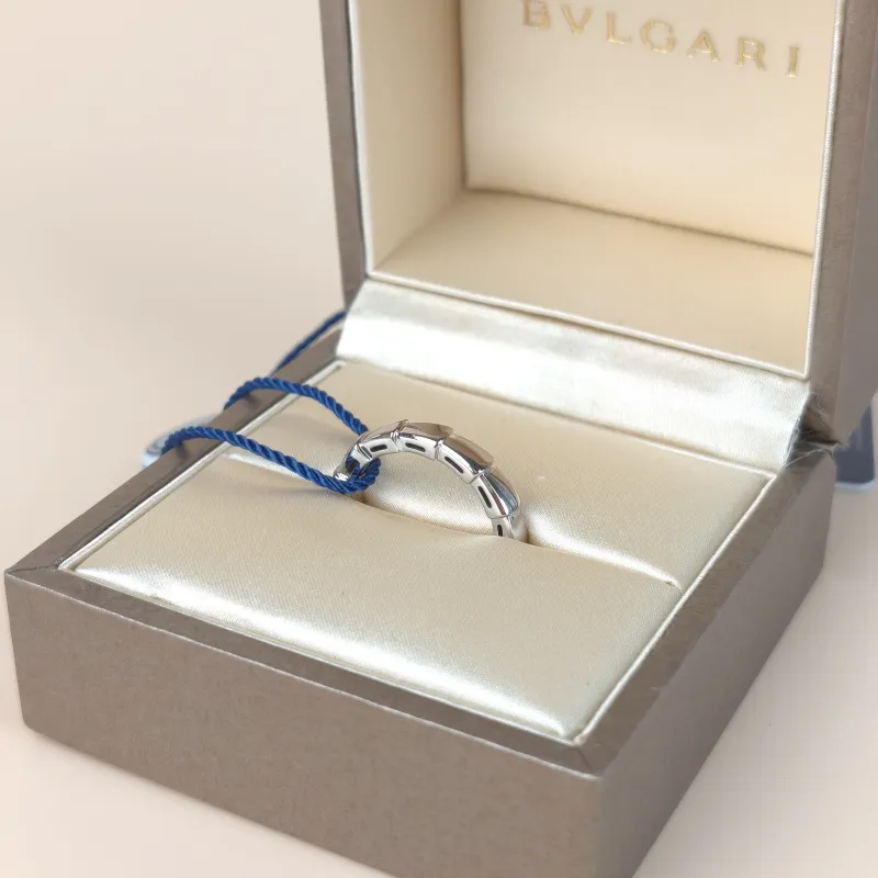 Bvlgari Jewelry · Serpenti Viper Collection Ring White Gold 18KW hite Gold 49 — cover view 9 of 10