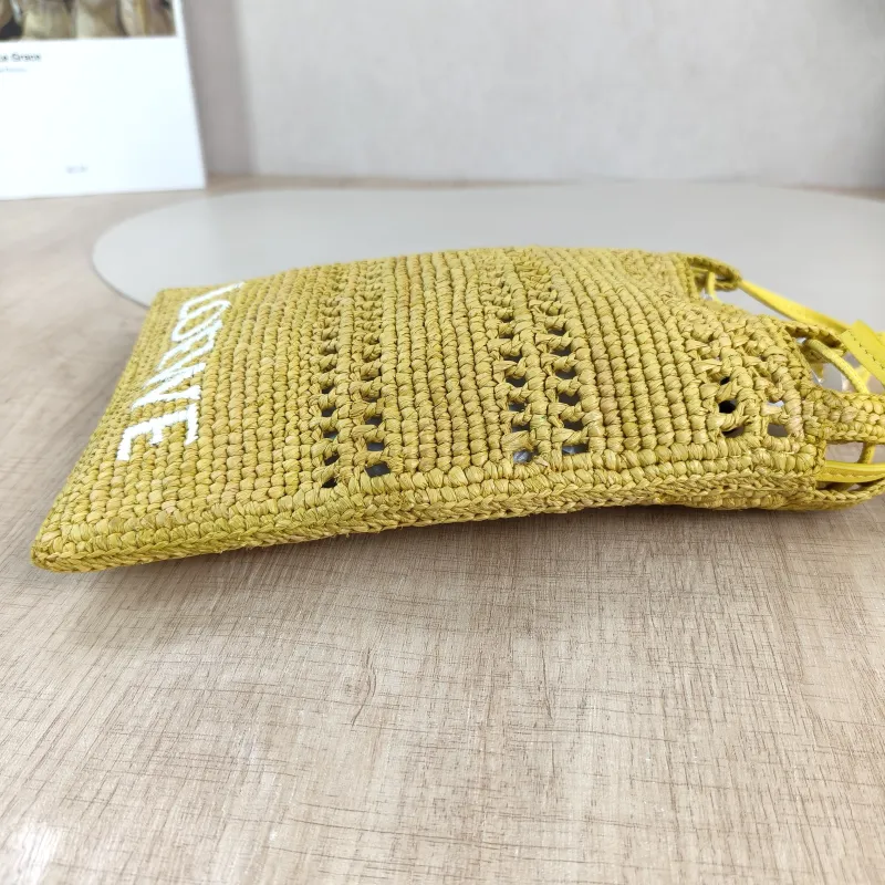 LOEWE Crossbody Bag Crossbody Bag Yellow Woven 15.5*23.5 — detail view 2 of 11