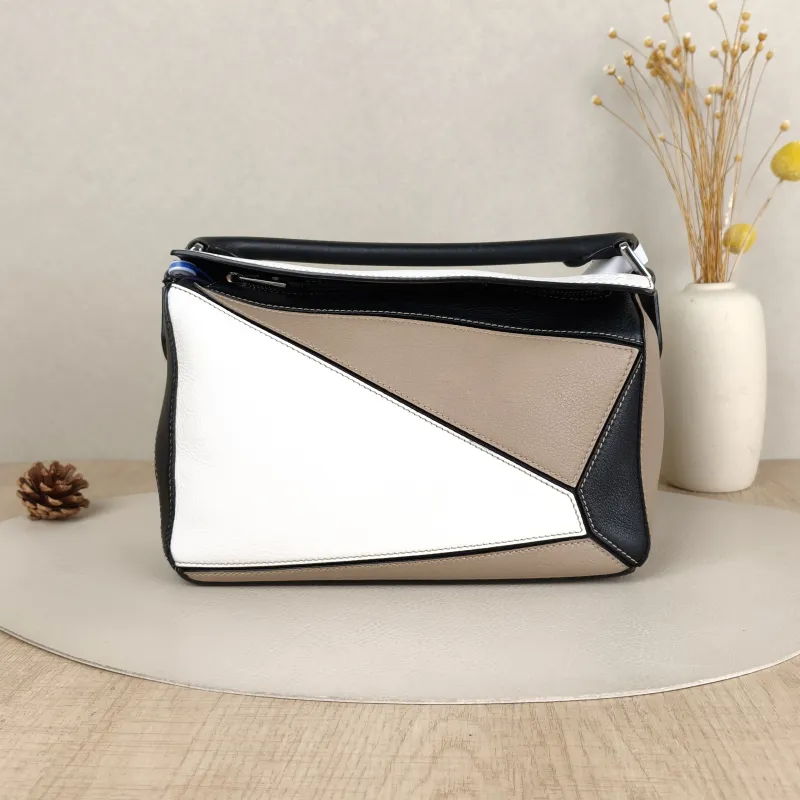 LOEWE Crossbody Bag Puzzle Colorblock Calfskin Small24 × 10.5 × 16.5 cm