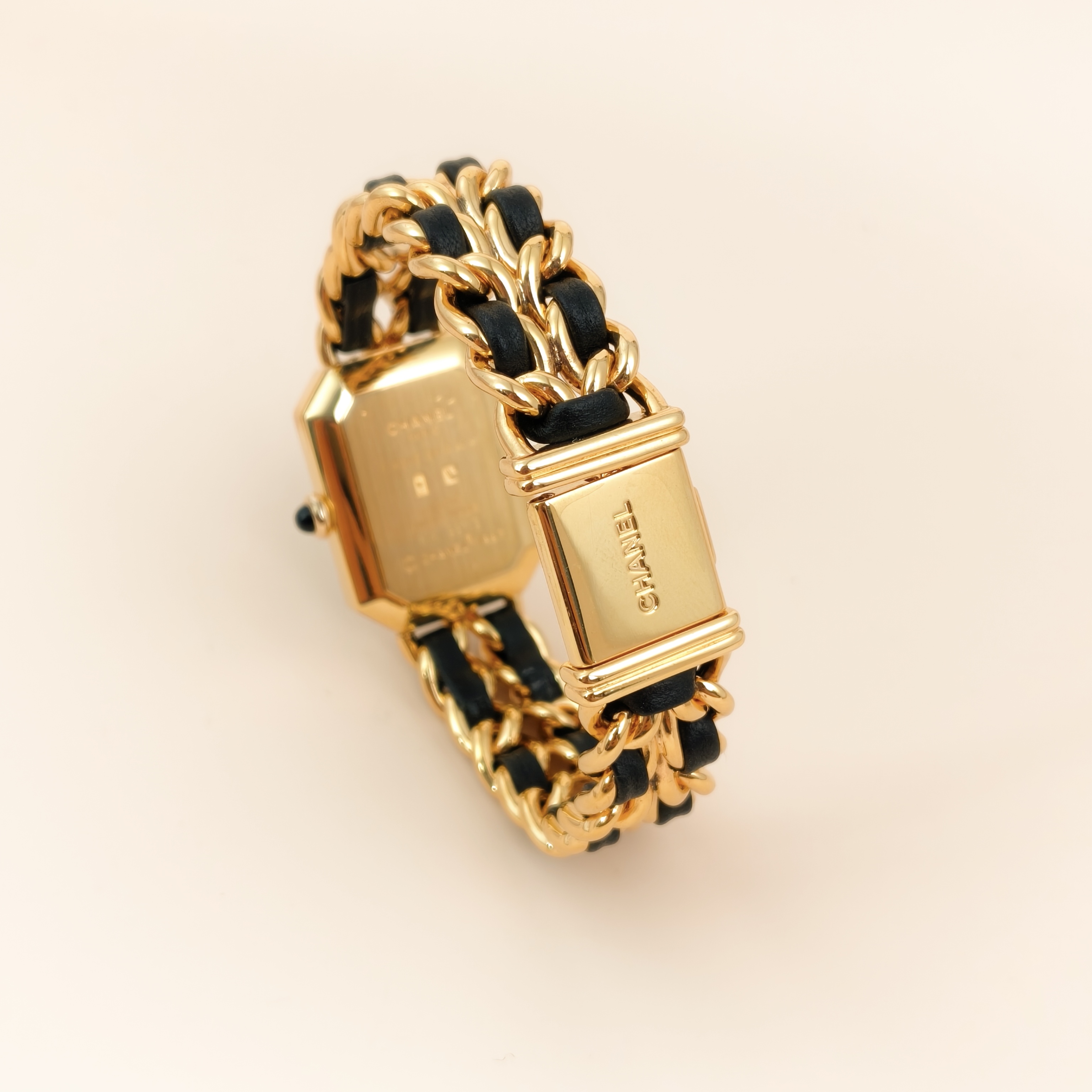 Chanel Watch Première Édition Originale Black with Gold-Tone Hardware Black with Gold-Tone Hardware M 26.1mm x 20mm x 7.6mm — cover view 6 of 9