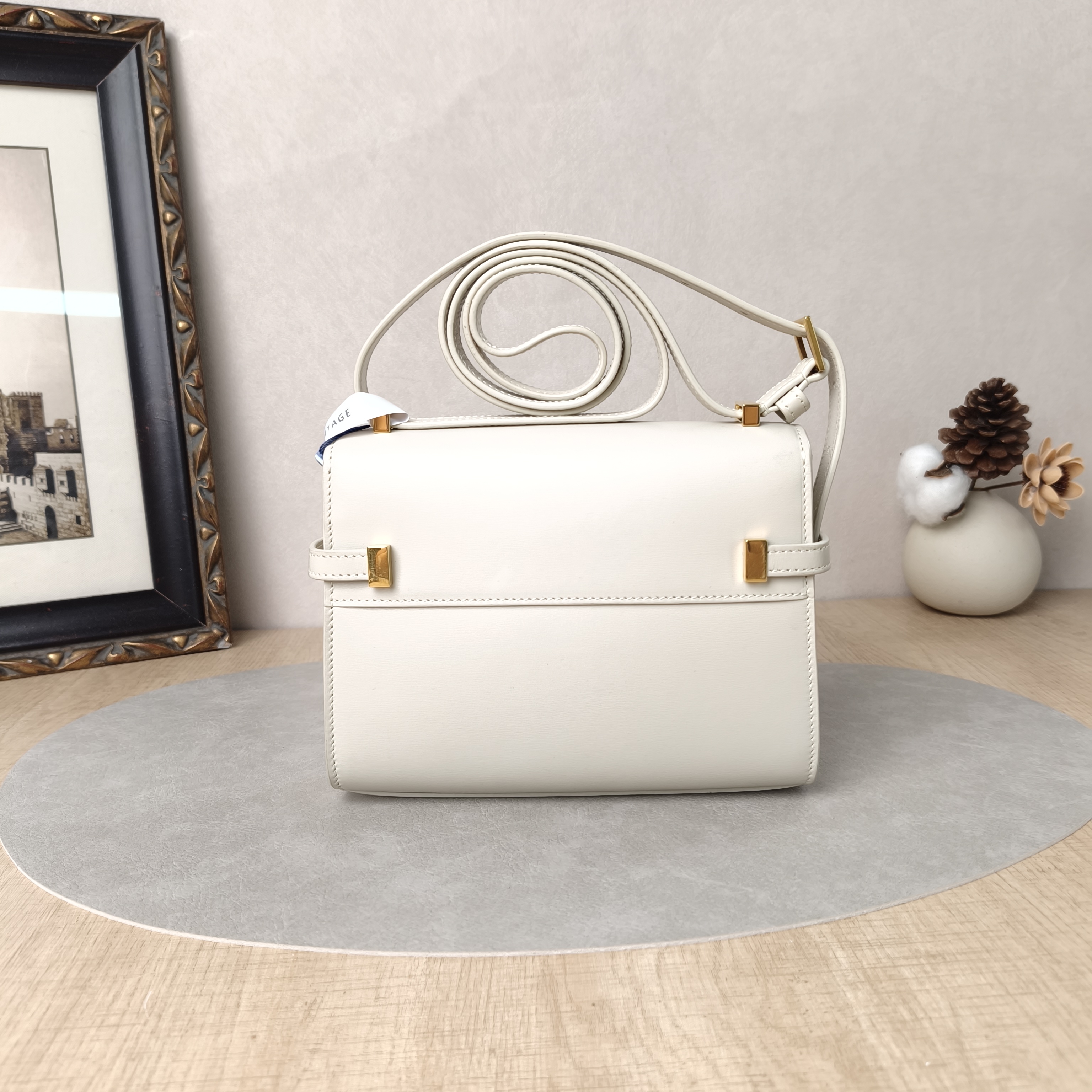 SAINT LAURENT Shoulder Bag MANHATTAN White Calfskin19 × 4 × 14 cm — cover view 6 of 6