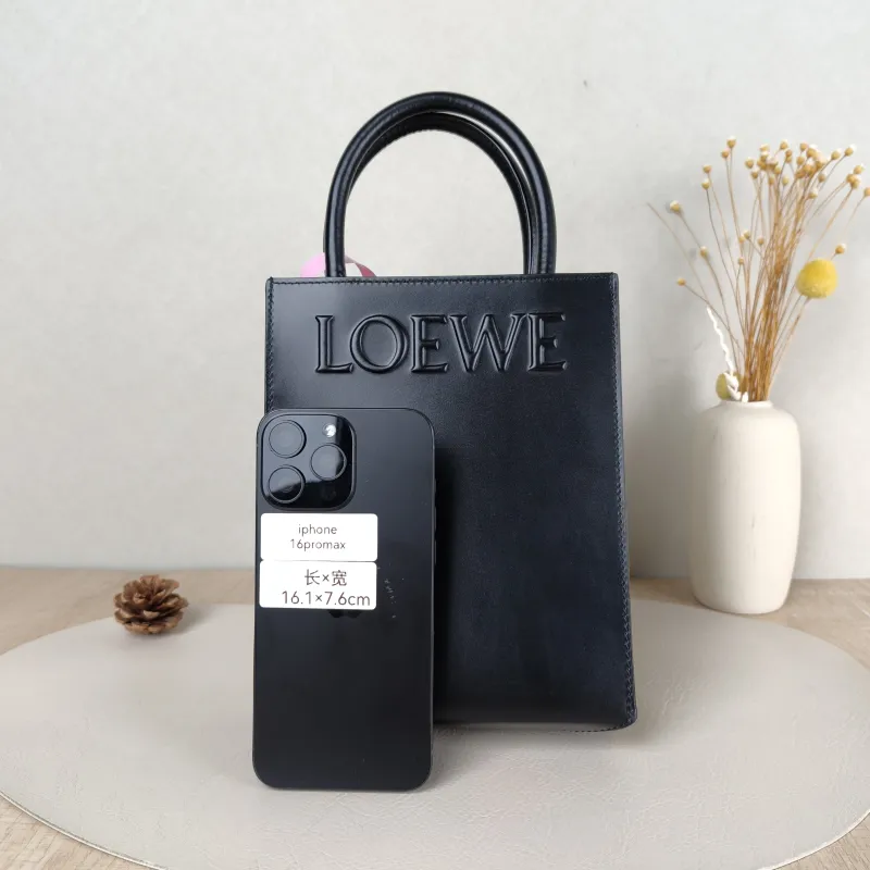 LOEWE Crossbody Bag A5 Tote Black Calfskin One Size17 × 6 × 21 cm — cover view 3 of 5