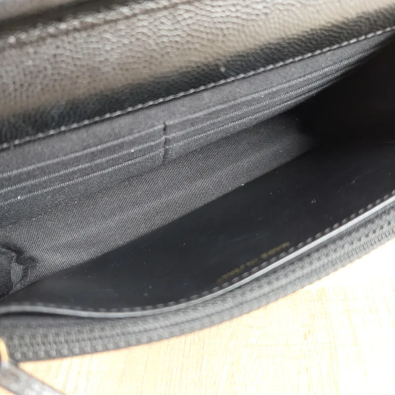 Chanel Crossbody Bag CF WOCWOC Bag coco Black Grained Calfskin Mini 19.2 × 3.5 × 12.3 cm — detail view 13 of 13