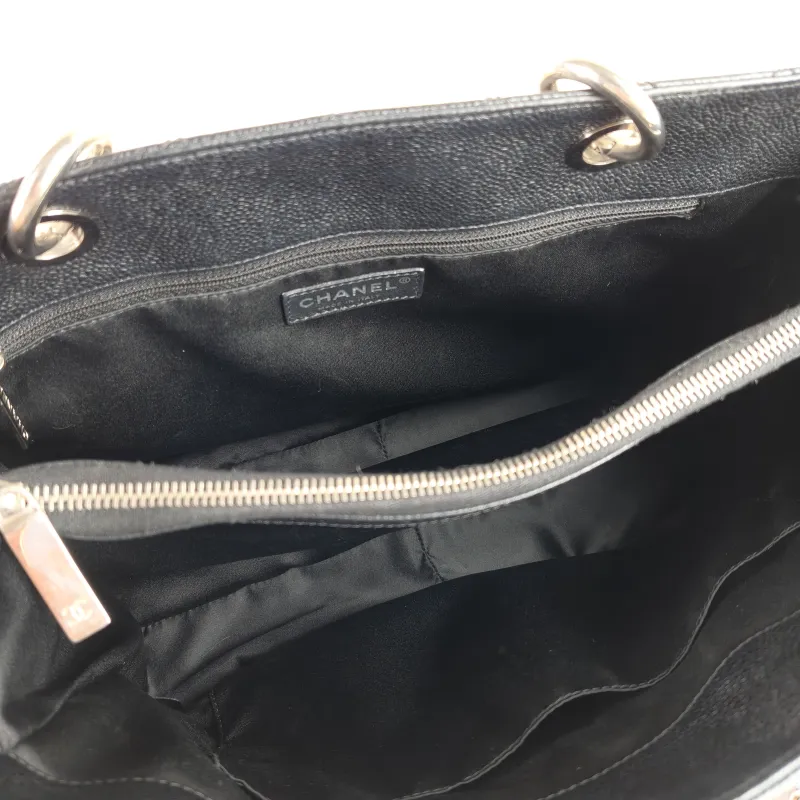 Chanel Shoulder Bag Grand Shopping Tote​ GST Shopping Tote Black Grained Calfskin Large 33 × 13 × 24 cm 15 — detail view 8 of 12