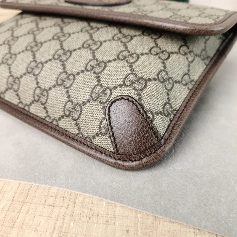 GUCCI Crossbody Bag Neo Vintage Belt Bag Monogram PVC Medium 24 × 4 × 17 cm — detail view 12 of 13