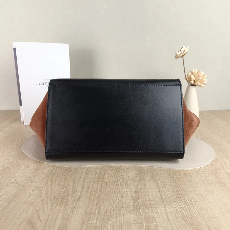 CELINE Crossbody Bag Trapeze Colorblock Calfskin Medium 30 × 15 × 24 cm — cover view 2 of 5