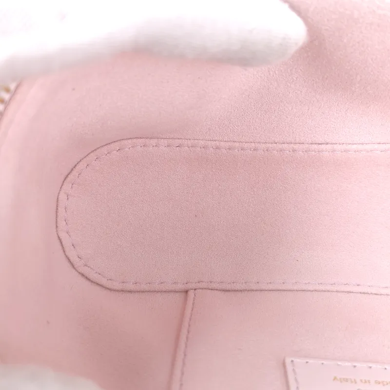 Louis Vuitton Shoulder Bag VANITY POUCH Cosmetic Bag Pink Calfskin One Size 19 × 6.5 × 11.5 cm — detail view 9 of 14