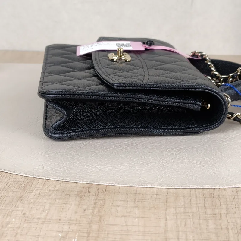Chanel Backpack Backpack Black Grained Calfskin One Size18.2 × 5 × 14 cm — detail view 5 of 11