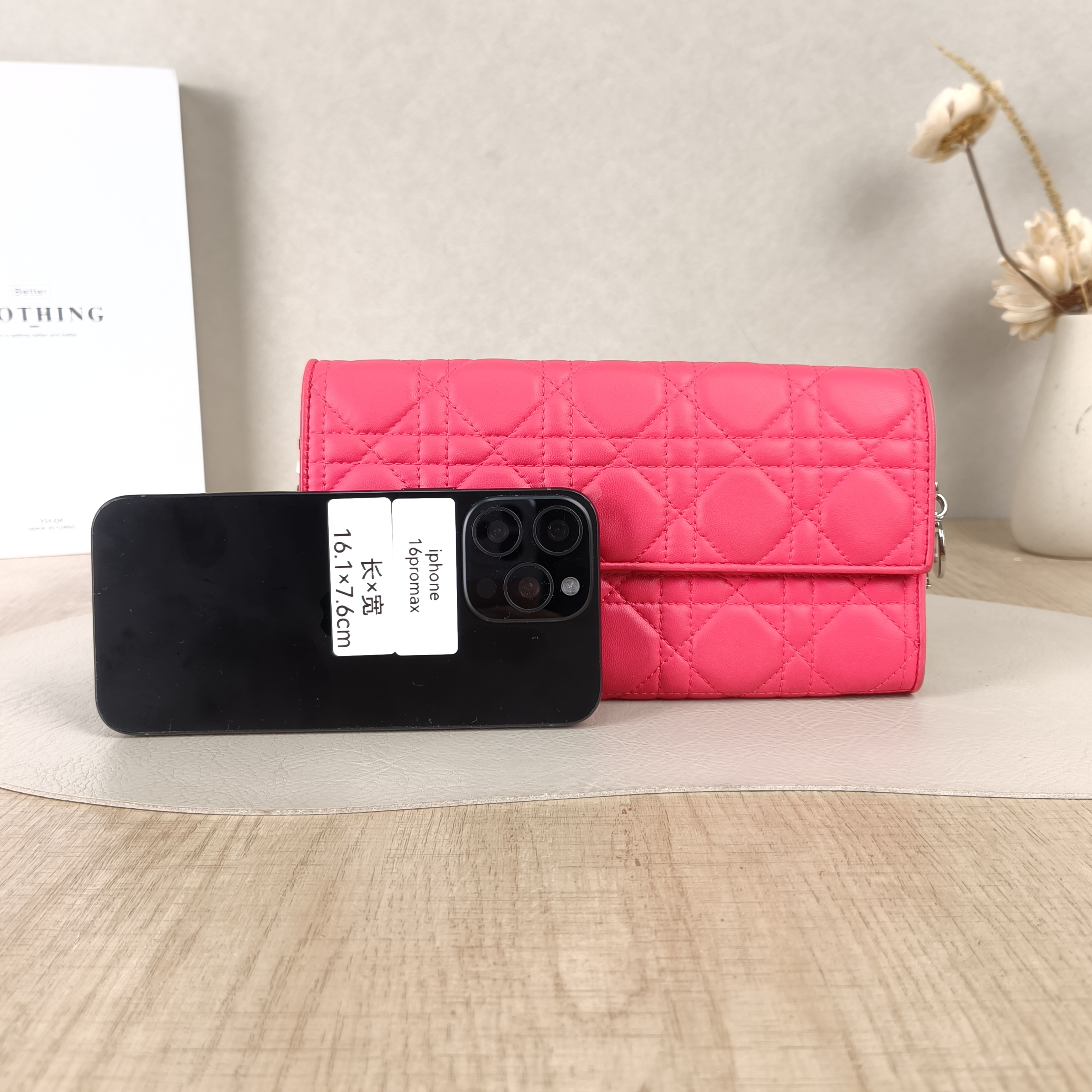 DIOR Shoulder Bag Shoulder Bagwoc Red Lambskin One Size21 × 2 × 11 cm — cover view 2 of 5