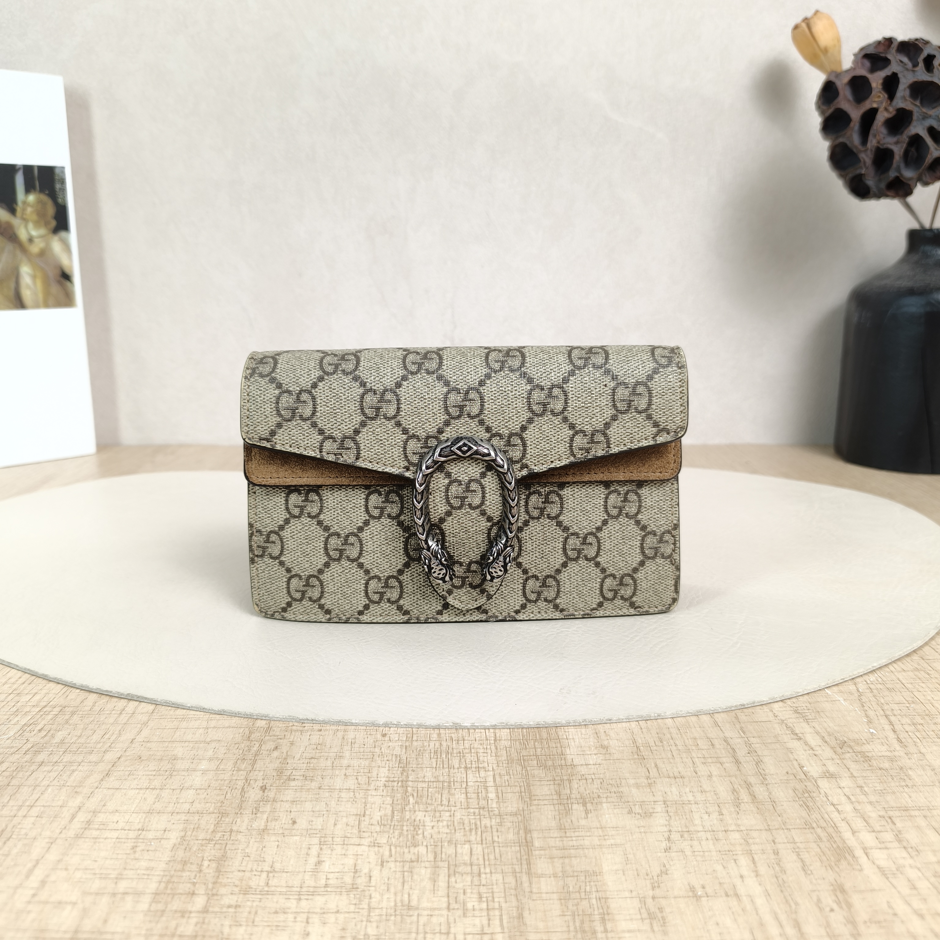 GUCCI Shoulder Bag Dionysus Monogram PV Cmini16.5 × 4 × 10 cm
