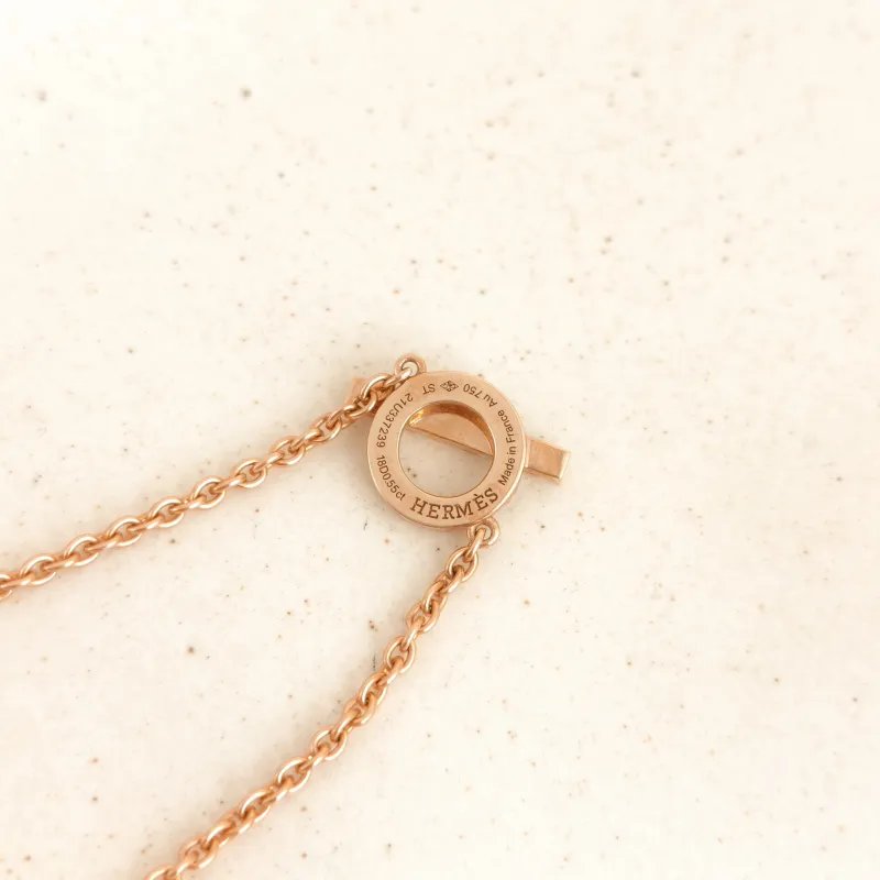 Hermès Bracelet Finesse QP avé Diamond Bracelet Rose Gold Diamond18KR ose Gold One Size 17.5cm — cover view 2 of 7