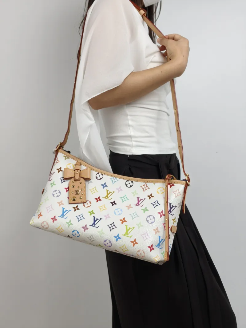 Louis Vuitton Shoulder Bag Carryall East West Multicolore PVC One Size 36 × 10 × 19 cm — on-model view 2 of 2