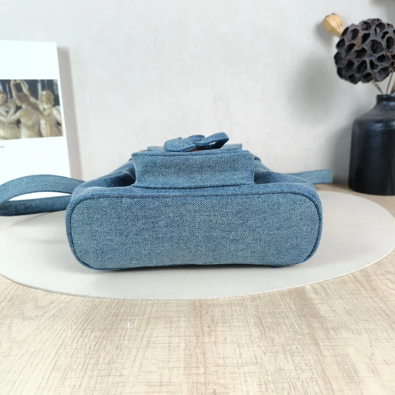 GUCCI Backpack Backpack Blue One Size22 × 8 × 25 cm — cover view 6 of 6
