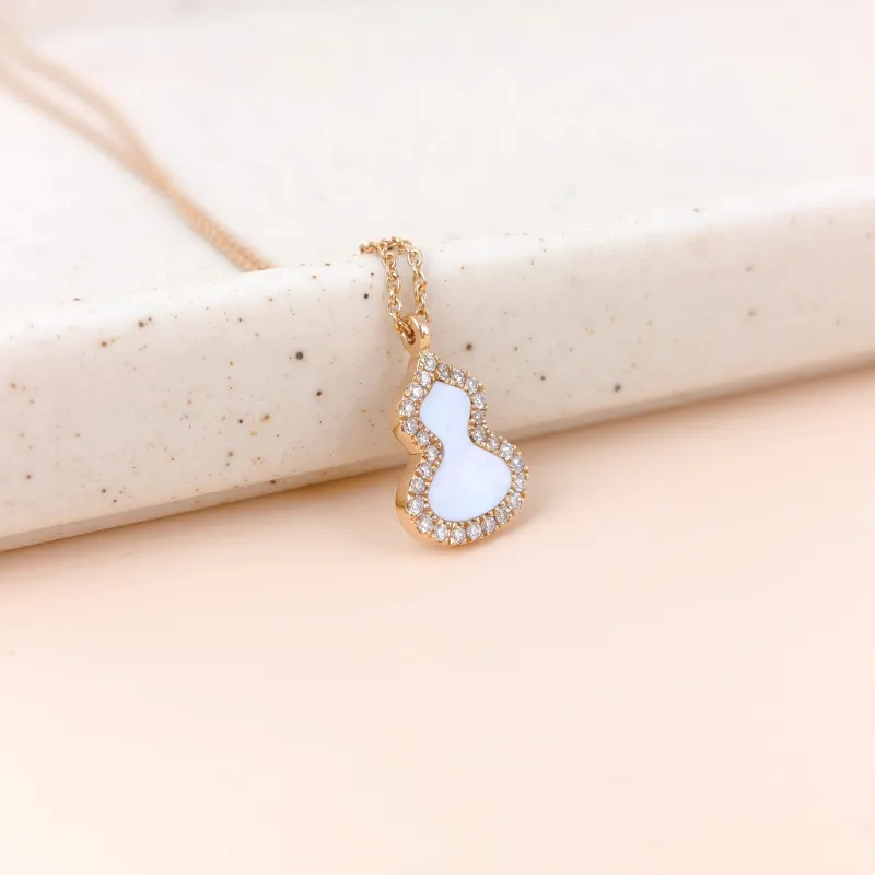 Qeelin Necklace Wulu Collection Necklace Diamond18KR ose Gold One Size 40cm — cover view 7 of 8