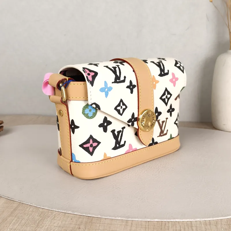 Louis Vuitton Crossbody Bag ENVELOPE Messenger Bag Box Tyler Yellow PVC Mini 19 × 7 × 12 cm — cover view 3 of 5
