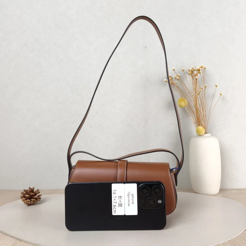 CELINE Crossbody Bag TABOU Brown Calfskin Mini 18 × 5 × 8 cm — cover view 5 of 5