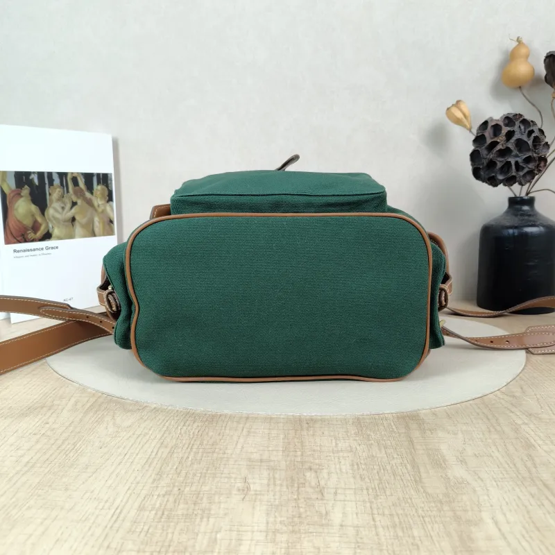 Miumiu Backpack Backpack Green Canvas Large25 × 12.5 × 29.5 cm — cover view 2 of 6