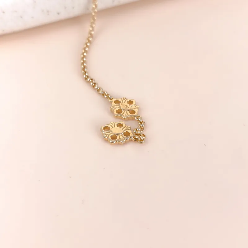 BUCCELLATI Necklace Opera Tulle Enamel Pendant Necklace Green 18KY ellow Gold Diamond Large 43cm — cover view 5 of 12