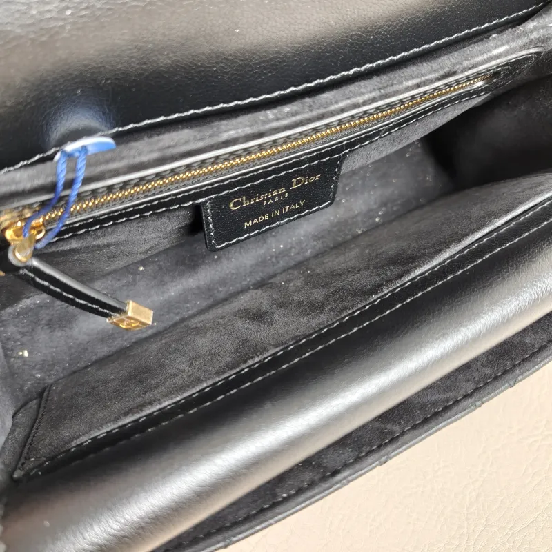 DIOR Shoulder Bag Jolie Top Handle Pearl Crossbody Bag Black Calfskin Small22 × 8 × 14 cm — detail view 7 of 12