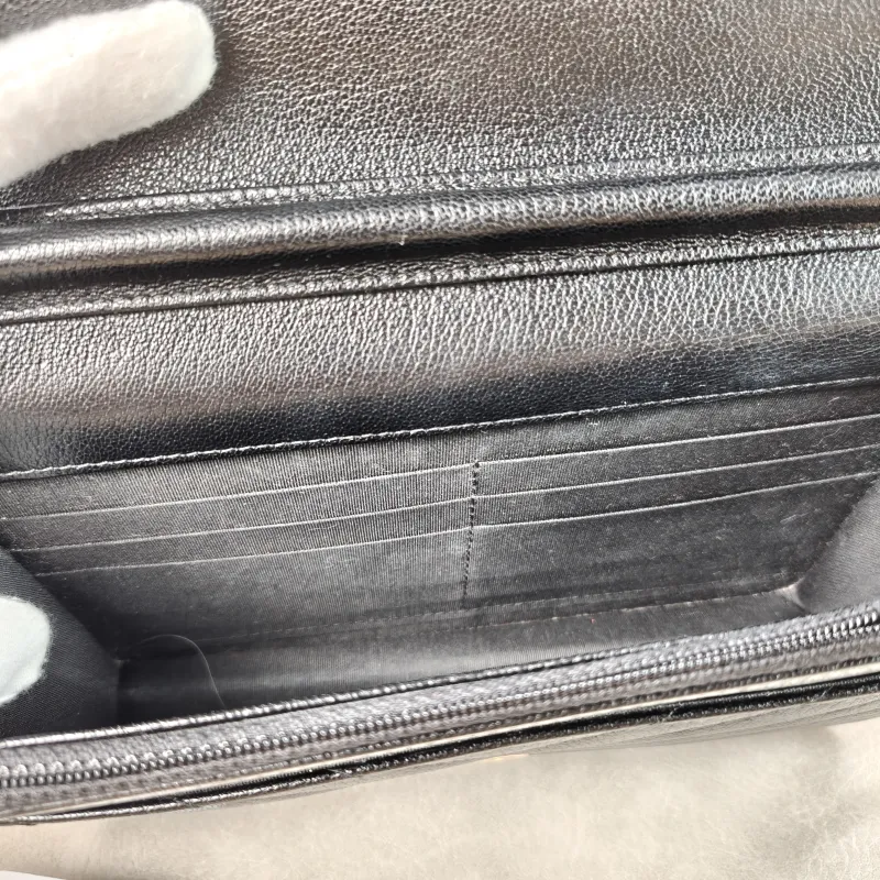 Chanel Crossbody Bag Classic Flap WOC CF WOCWOC Bag Black Calfskinmini19.2 × 3.5 × 12.3 cm — detail view 10 of 12