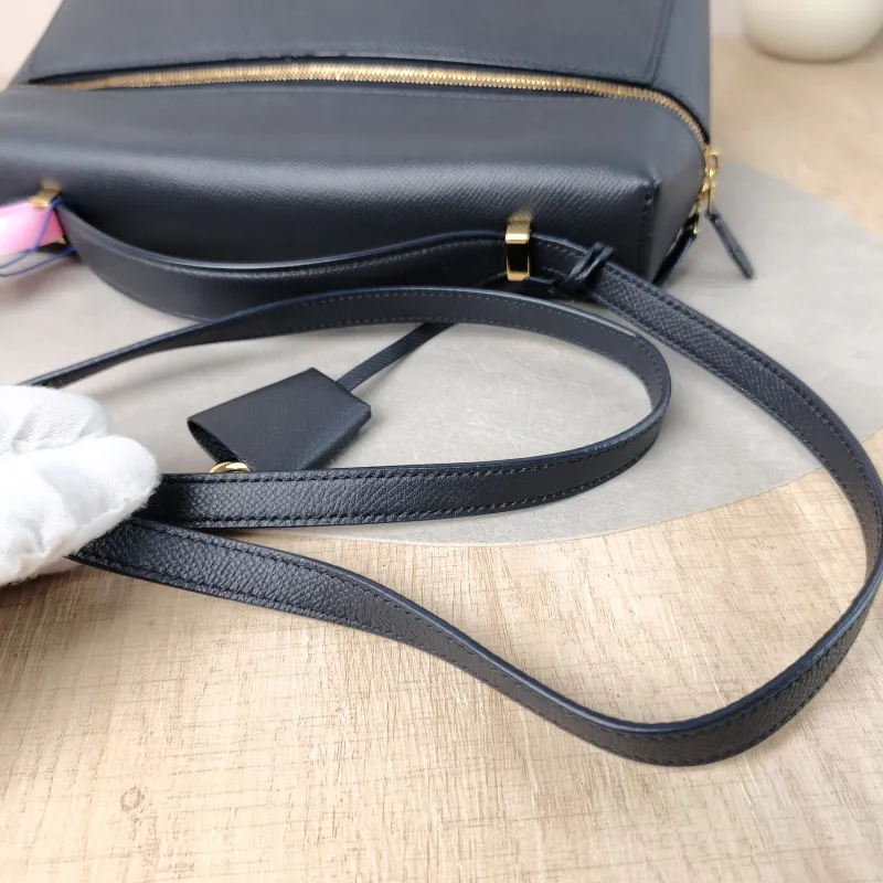 Loro Piana Crossbody Bag Extra Bag L27 Grey Calfskin One Size 27 × 10 × 16 cm — detail view 12 of 14