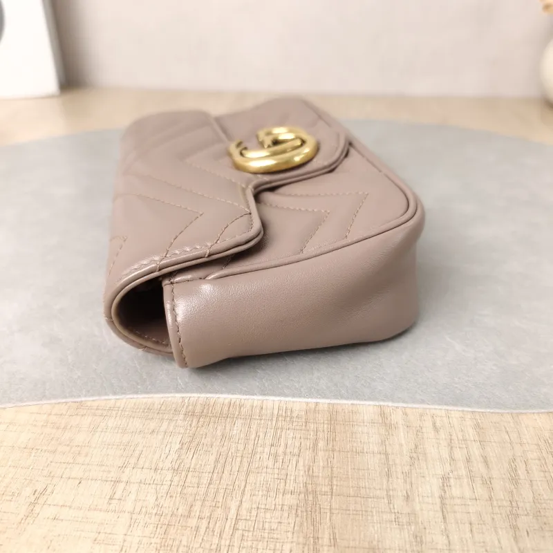 GUCCI Crossbody Bag GG Marmont Mini Marmont Mini Calfskin Mini 16.5 × 4.5 × 9.5 cm — detail view 4 of 8