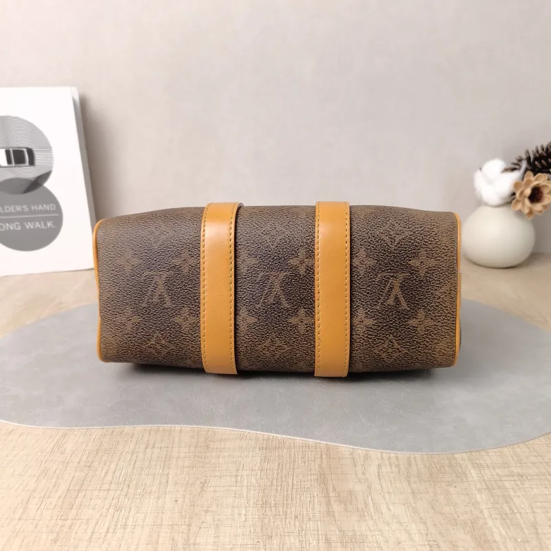 Louis Vuitton Crossbody Bag Keepall 25 Edition Brown PVC Medium 25 × 11 × 15 cm — cover view 5 of 6