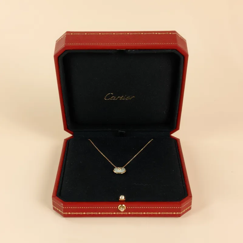 CARTIER Necklace Amulette de Necklace Pearl · White Mother-of-Pearl 18KY ellow Gold Small 40cm — cover view 6 of 10
