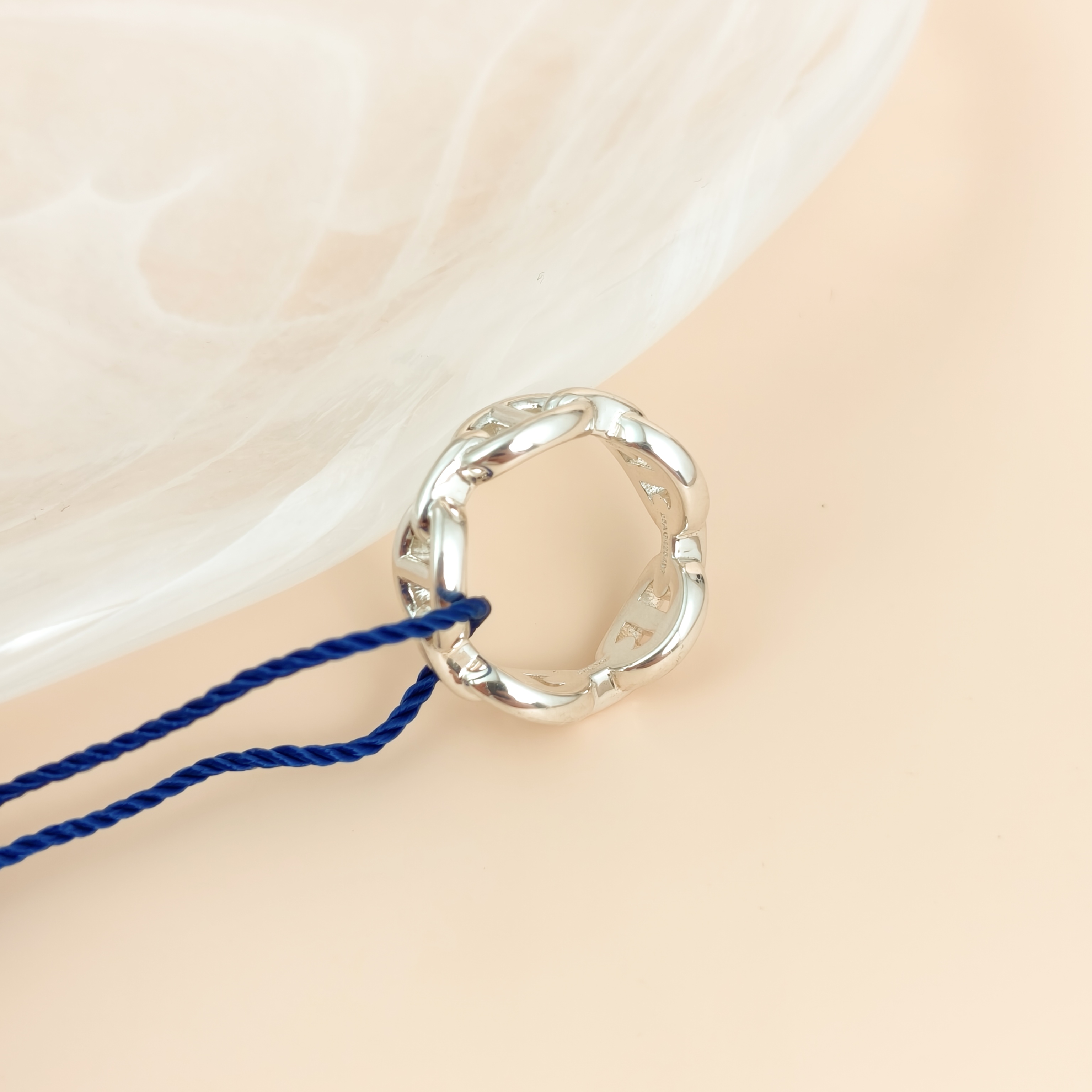 Hermès Ring Chaine d'Ancre Enchainee Ring Silver925 47 EU — cover view 3 of 7