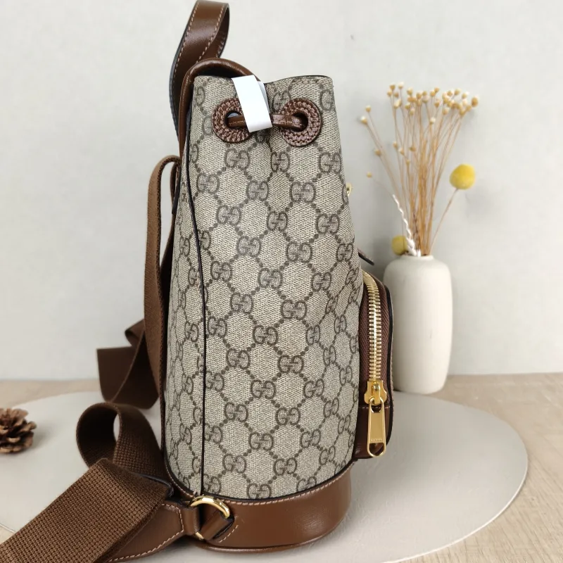 GUCCI Backpack GG Retro Collection Backpack Brown PVC One Size 26.5 × 13 × 30 cm — detail view 1 of 13