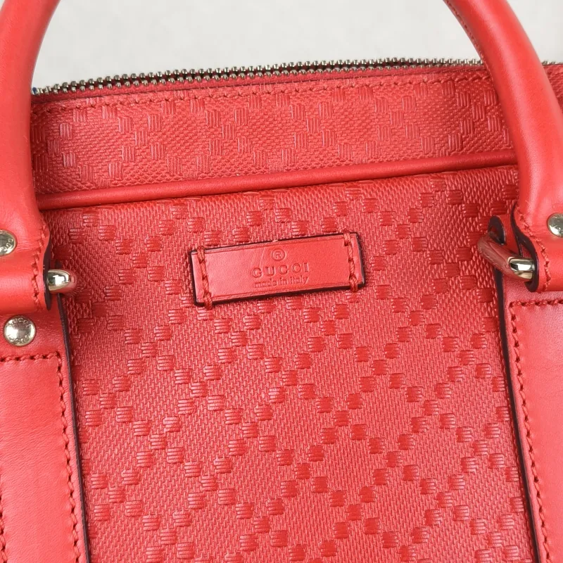 GUCCI Crossbody Bag Red Calfskin 34 × 7 × 24 cm — detail view 6 of 11