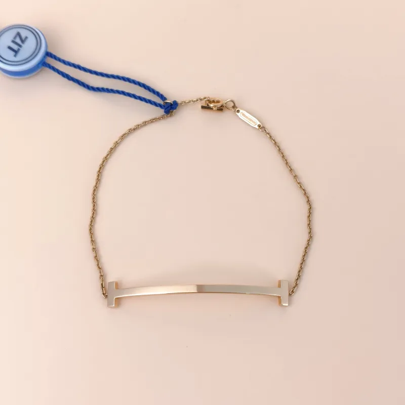 Tiffany&Co. Bracelet TC ollection Smile Rose Gold Bracelet Rose Gold 18KR ose Gold Large17.1