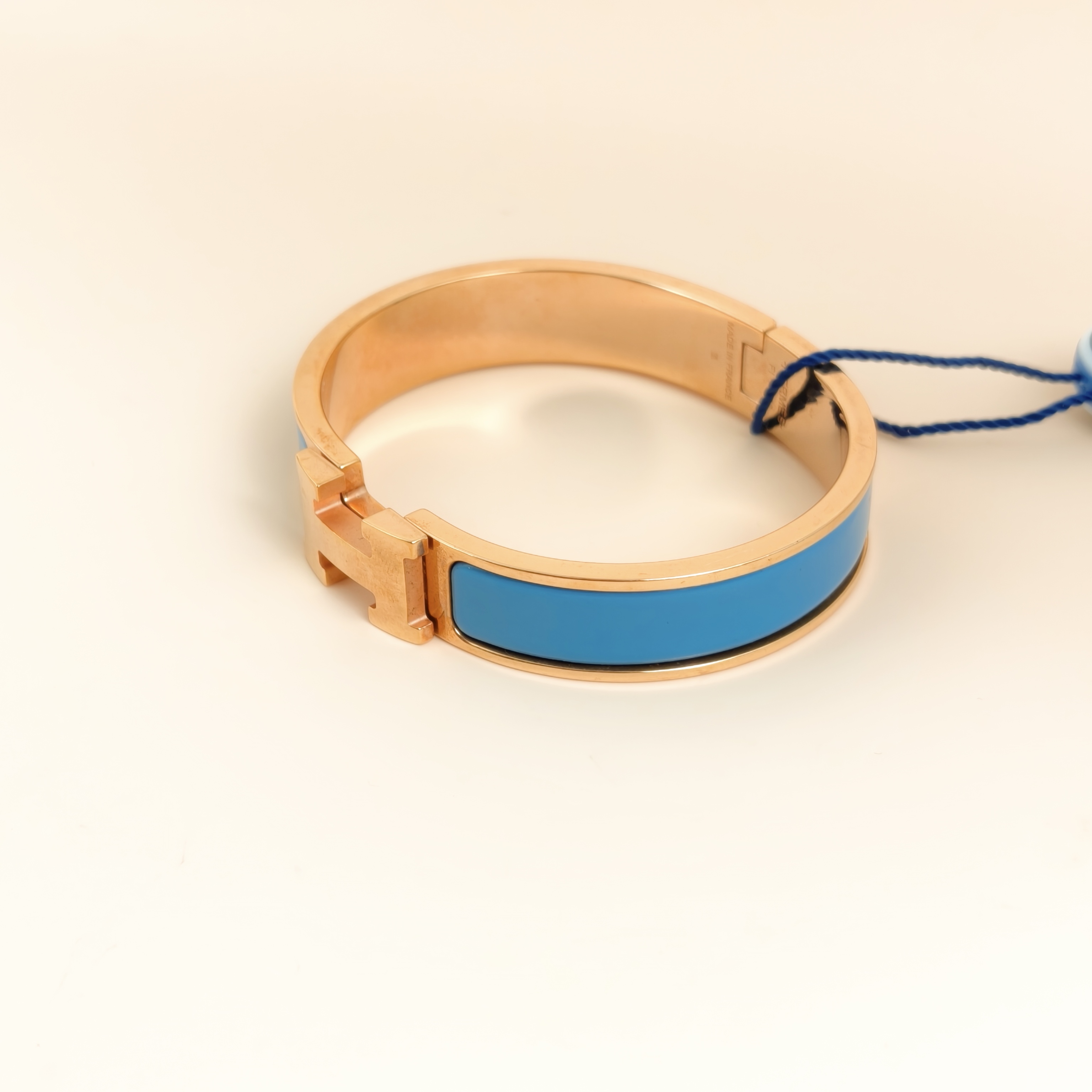 Hermès Bangle Clic HB angle Blue One Size16.5cm — cover view 3 of 7