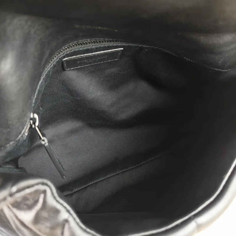 SAINT LAURENT Shoulder Bag PUFFER Black SL ambskin Small 29 × 11 × 17 cm — detail view 5 of 11