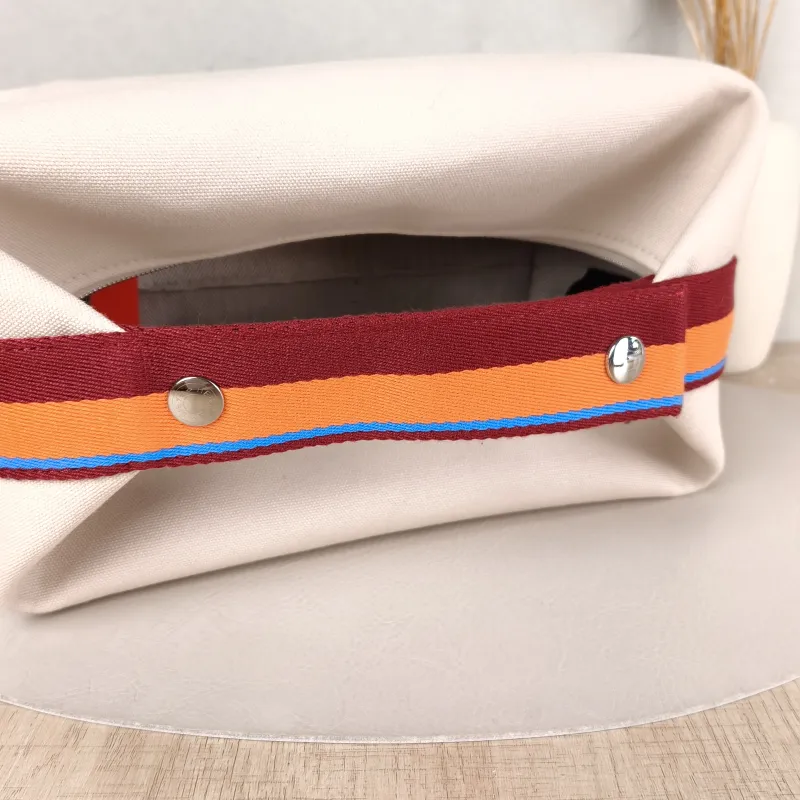 Hermès Top Handle Bag bride-a-brac Beige Canvas Large 25 × 15 × 21 cm — detail view 8 of 11