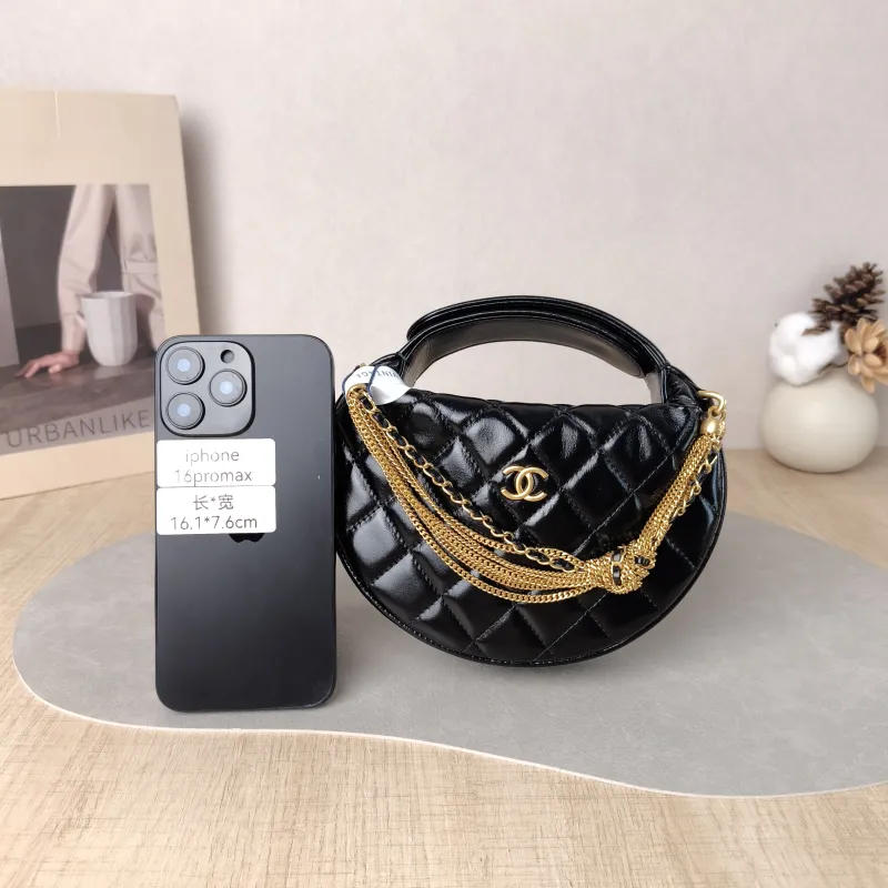 Chanel Top Handle Bag Black Calfskin One Size 19 × 4 × 11 cm — cover view 3 of 6