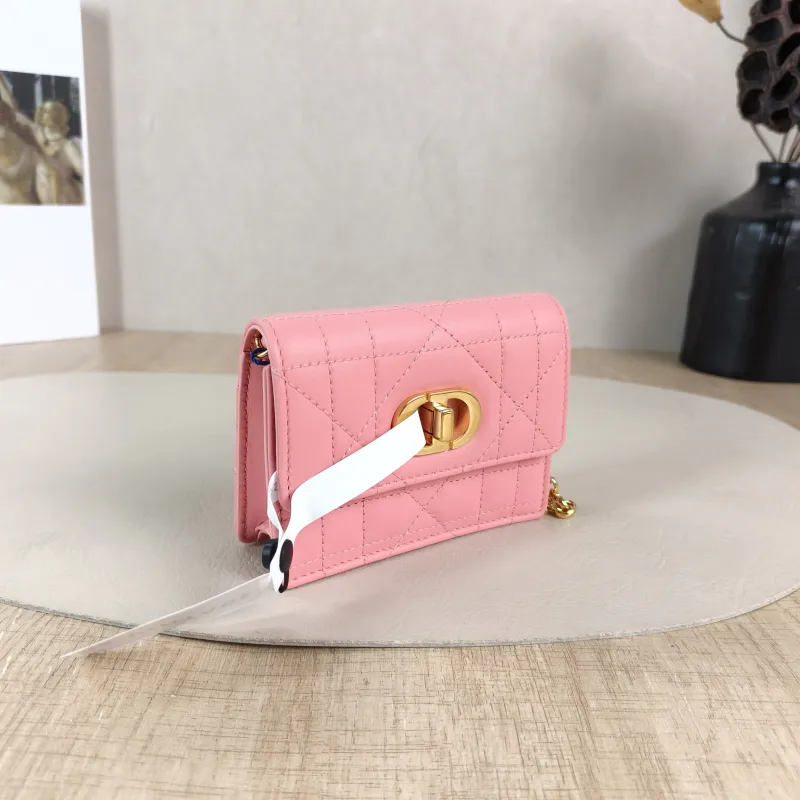 DIOR Shoulder Bag Chain Shoulder Crossbody Bagwoc Pink Lambskin One Size 12 × 3 × 19 cm — cover view 5 of 5