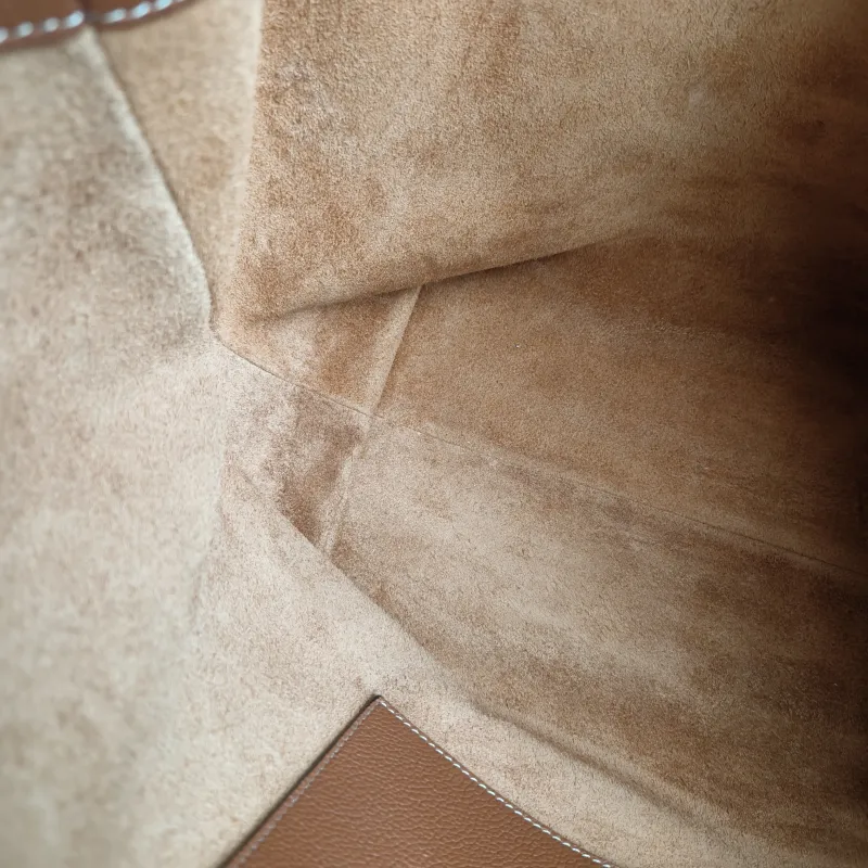 CELINE Shoulder Bag Cabas Anais Tote Bag Brown Calfskin Large 32 × 15 × 28 cm — detail view 4 of 11