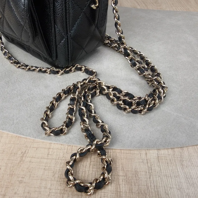 Chanel Backpack mini Backpack Collection Black Calfskin One Size13 × 9 × 18 cm — detail view 14 of 14