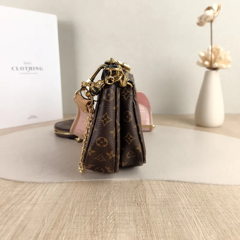 Louis Vuitton Crossbody Bag Multi Pochette Accessoires Shoulder Strap PVC Small 24 × 4 × 13.5 cm — detail view 2 of 10
