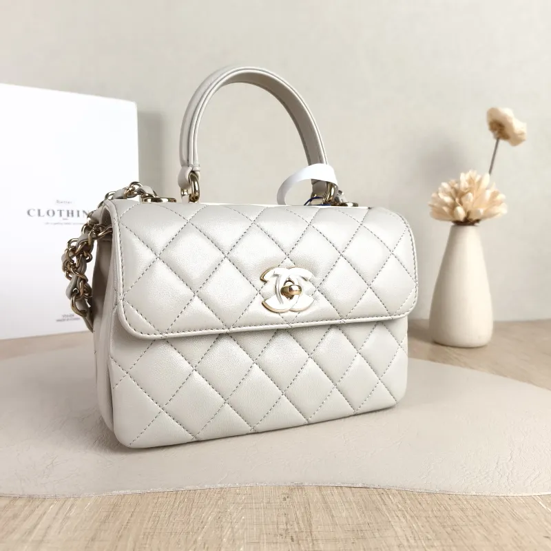 Chanel Crossbody Bag Trendy CC Grey Lambskin Mini 19.5 × 8 × 14.5 cm — cover view 5 of 5